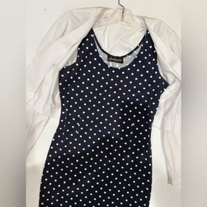 Navy Polka Dot Bodysuit